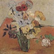 Vincent Van Gogh Roses and Anemones (mk06) USA oil painting reproduction